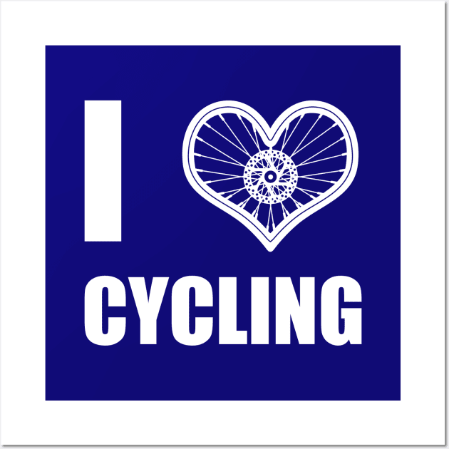 Cycling BIking Love Slogan Meme Gift For Cyclist Wall Art by IloveCycling